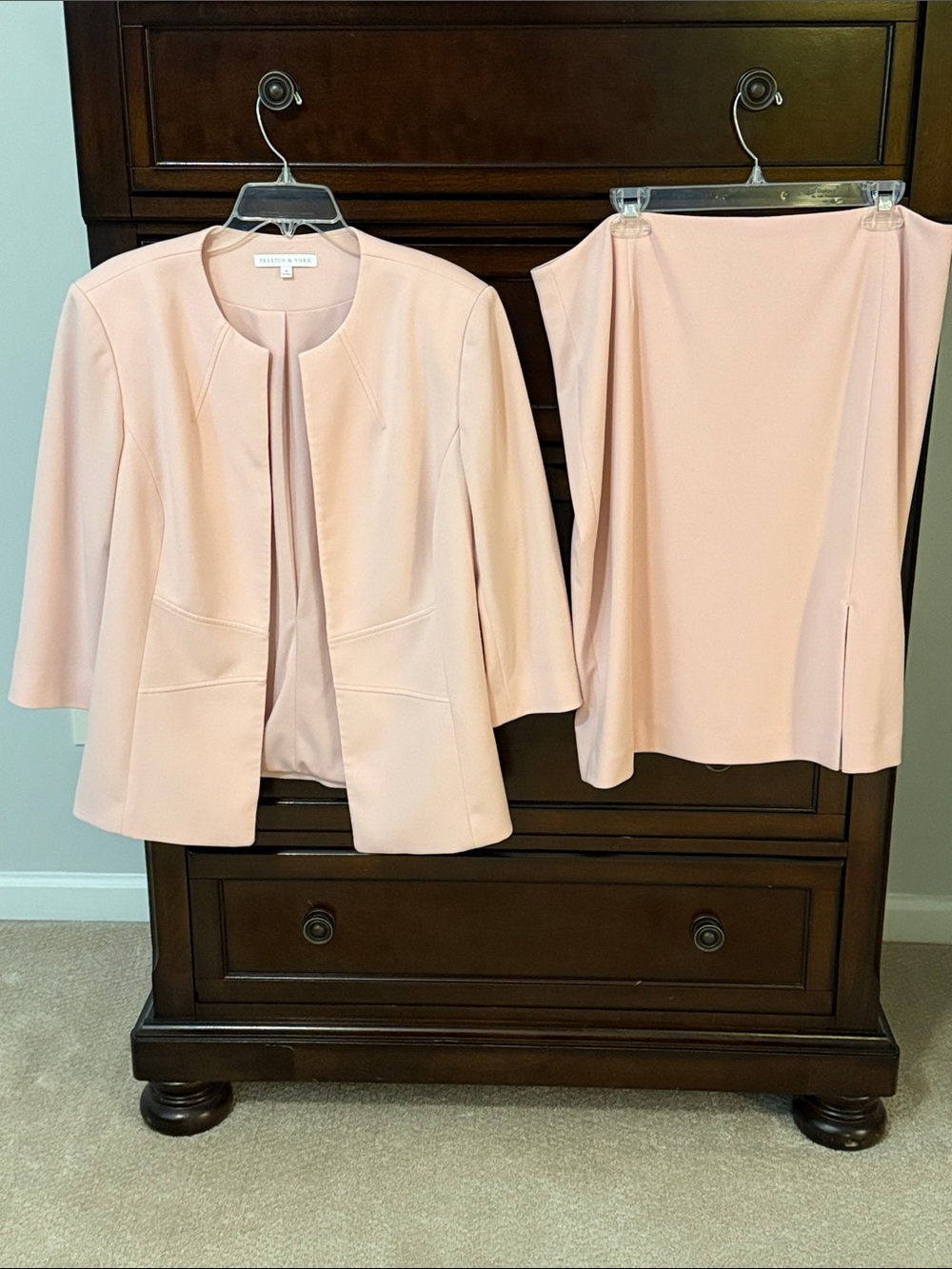 SALE: Women's Pink Skirt Suit